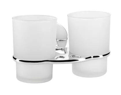 Doppelglashalter Roma verchromt