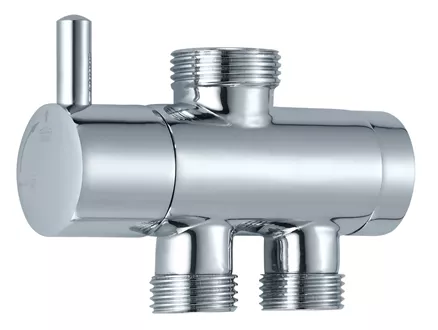 Diverter for shower system chrome-plated